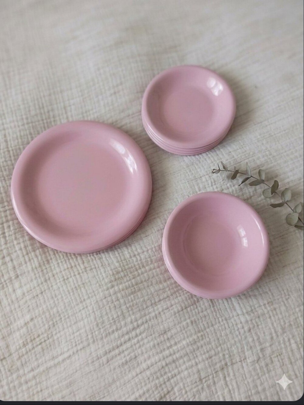 Vintage Candy Pink Ceramic Dinnerware, "Extravaganza" collection, Made in Japan.